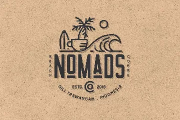 Nomads - The Farmer Original Typeface font