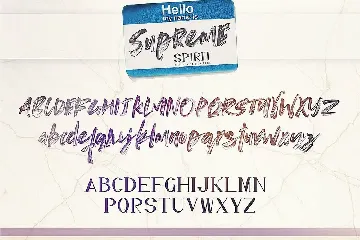 Supreme Spirit Brush Font