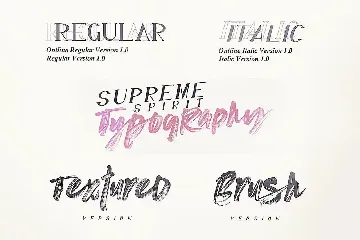 Supreme Spirit Brush Font