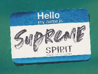 Supreme Spirit Brush Font