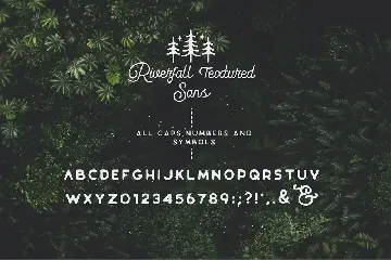 Riverfall Rounded Textured Typeface font