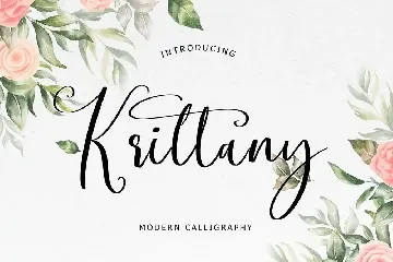 Krittany Modern Calligraphy font