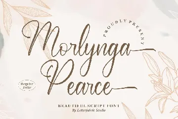 Morlynga Pearce Beautiful Script Font