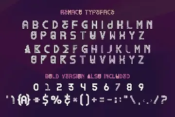 Remaco - Display Font