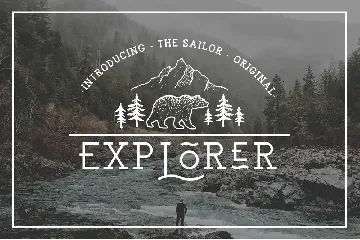 EXPLORER - Sailor Original Typeface font