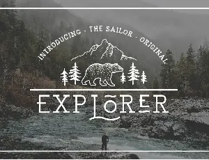 EXPLORER - Sailor Original Typeface font