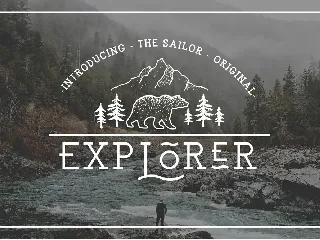 EXPLORER - Sailor Original Typeface font