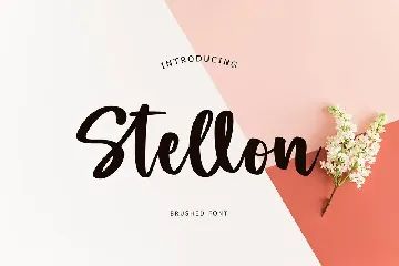 Stellon Brush Font