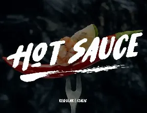 Hot Sauce font