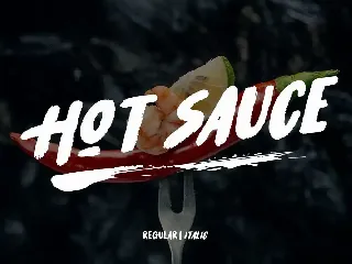 Hot Sauce font