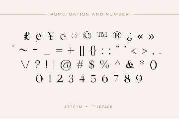 Arroem - Serif Display Font