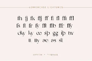 Arroem - Serif Display Font