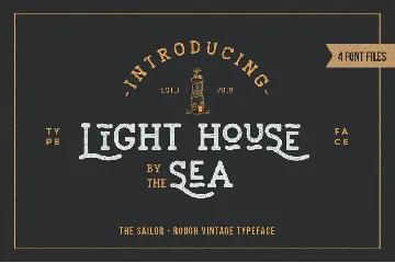 LightHouse - Sailor Rough Typeface font