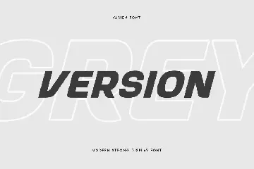 VARIEN - Modern Strong Display Font