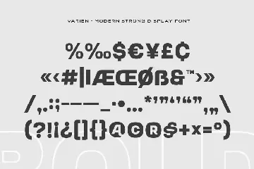 VARIEN - Modern Strong Display Font