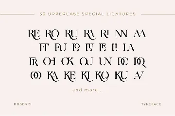 Roserri - Modern Ligature Serif font