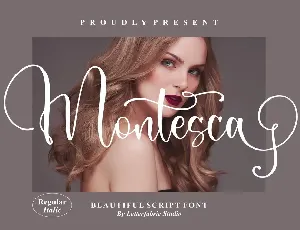 Montesca Beautiful Script Font