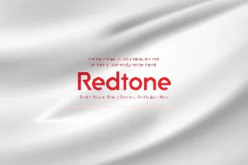 Redtone font