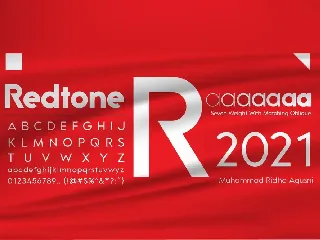 Redtone font