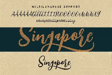 Singapore Script Font