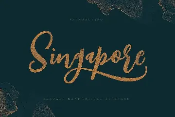 Singapore Script Font