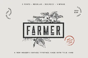 The Farmer Font - Condensed Typeface