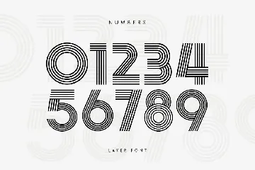 Layer - Layered Logo Modern Font