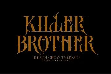 DEATH CROW font