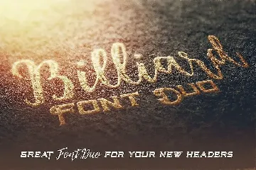 Billiard Font Duo