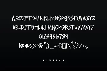 Scratch font