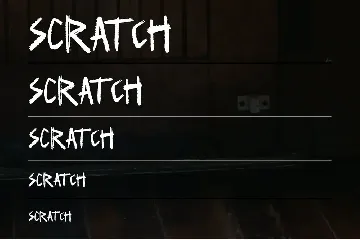 Scratch font