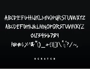 Scratch font