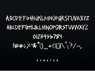 Scratch font