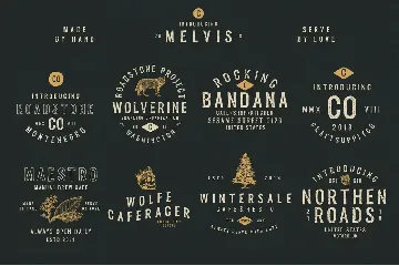 Melvis - Vintage Font Family