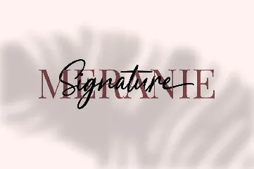 Meranie - Signature Font