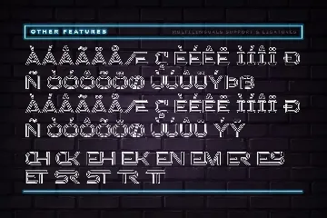 Stacker - Neon Sci-fi Futuristic font