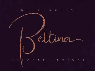 Bettina Script Font