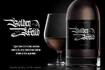 Blackside-Blackletter Font