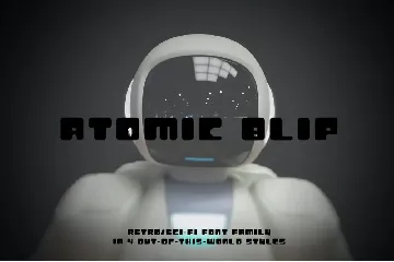 Atomic Blip | A Retro Futuristic Font