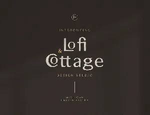 Lofi Cottage - Rustic Sans Serif font