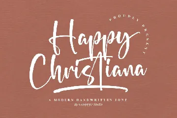 Happy Christiana Modern Handwritten Font