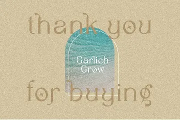 Garlich Grow - Trendy Modern Serif font