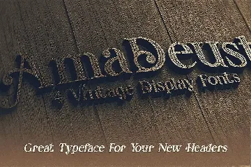 AmaDeust - Display Font