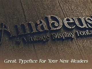 AmaDeust - Display Font