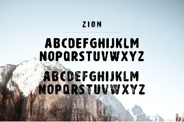 Zion | Eroded Grunge Font