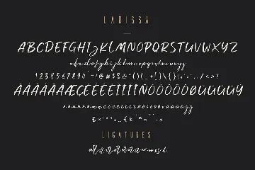 Larissa - Handwritten Font