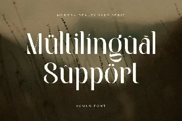 Young - Modern Beauty Sans Serif font