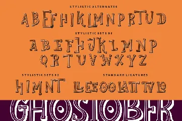 Ghostober | Halloween Layered Font