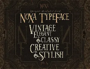 Noxa - Display Font