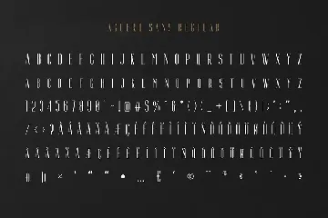 Aguero Sans - Luxury Sans Serif Font